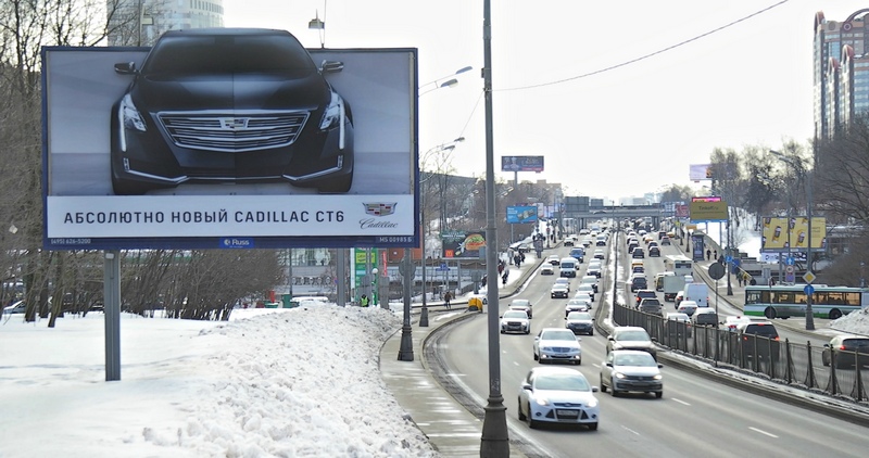 Стартовала ooh-кампания в поддержку Cadillac CT6