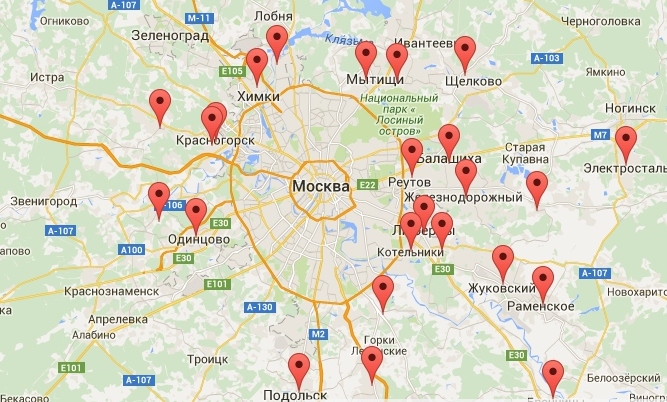 Проститутки На Карте Москвы И Области