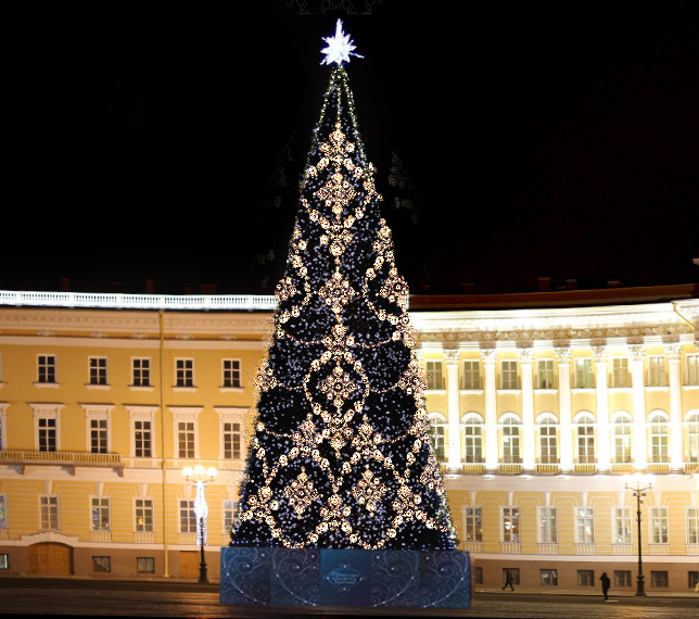 Главную новогоднюю ёлку Санкт-Петербурга украсят 3,5 тыс. шаров