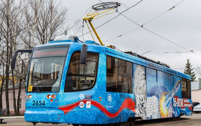 «Космический» трамвай вышел на улицы Москвы
