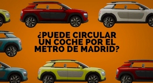 Citroen C4 Cactus обкатал в подземке Мадрида новый формат размещения на digital-экранах