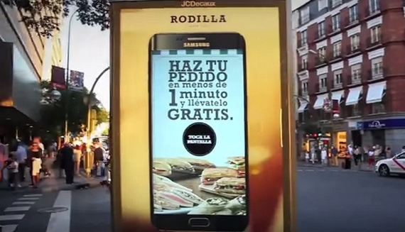 Samsung Galaxy предложил испанцам перекусить в ресторане за его счёт 